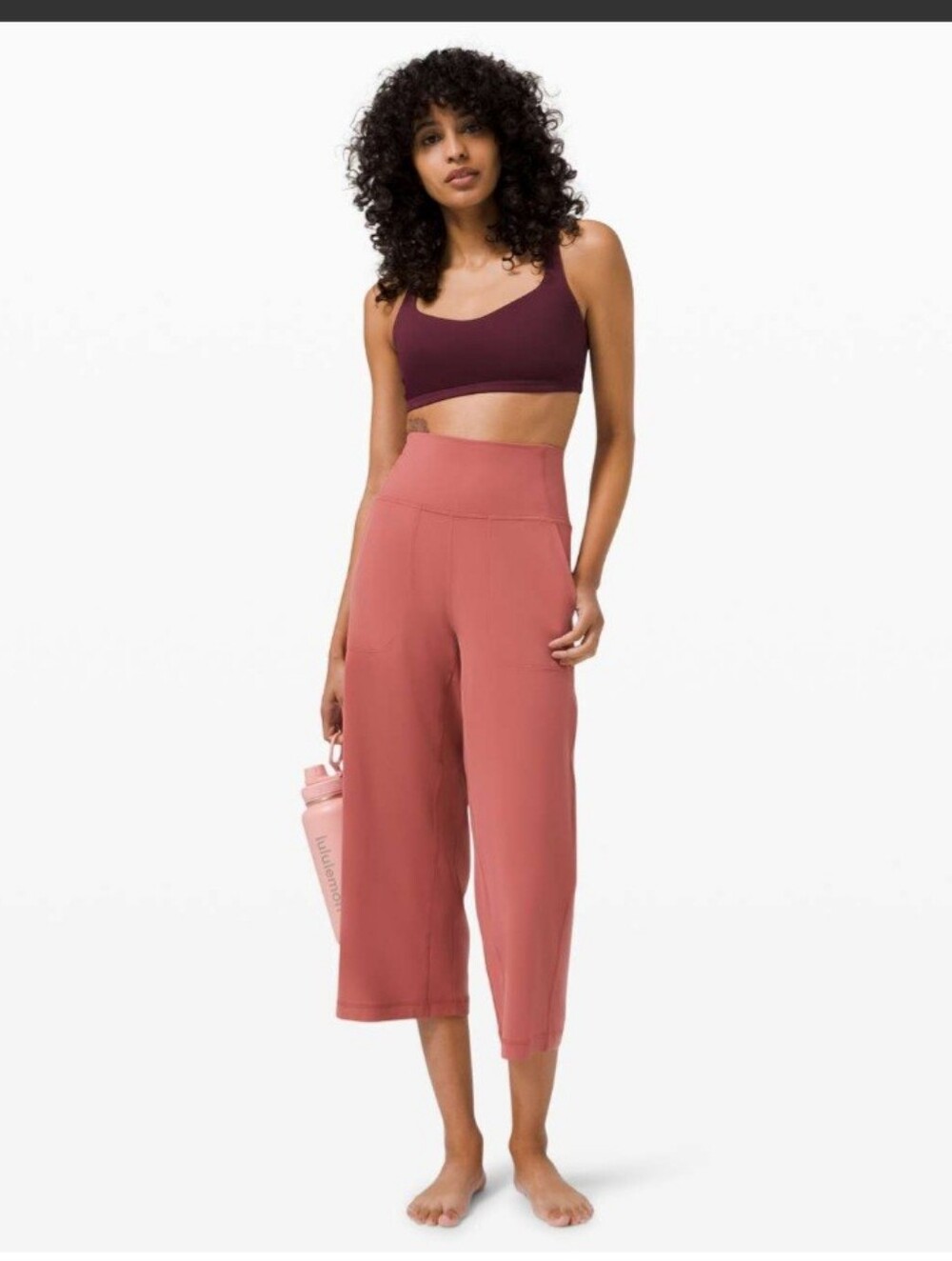 Lululemon Align Wide Leg Crop 23/Soft Cranberry Size 6